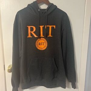 RIT Rochester Institute of Technology Gray Hoodie Size M